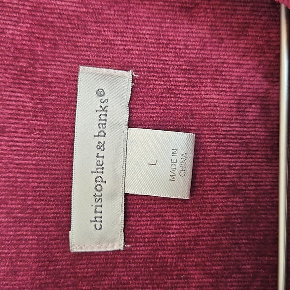 Merlot Corduroy Shacket | Vintage Americana Barn Chore Jacket| Sz. L - Picture 3 of 11